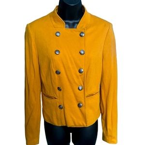 FOREVER 21 Women’s Golden/Mustard-Colored Cotton Blazer